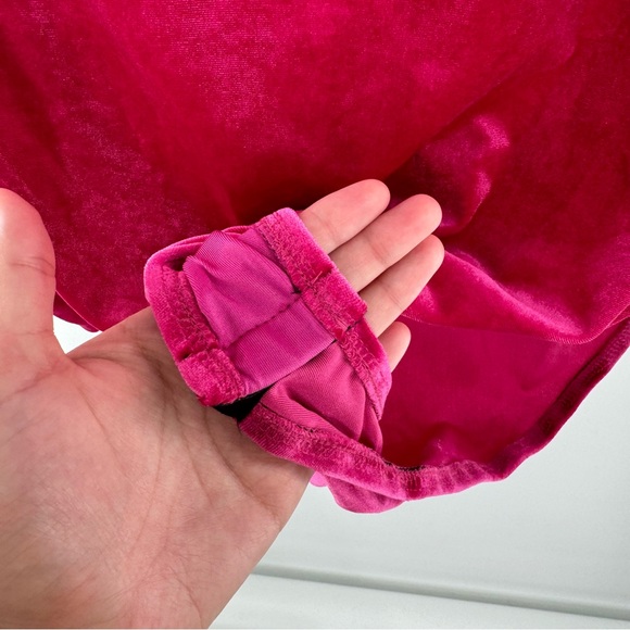 New! Eloquii Pink Velvet Bodysuit Size 18 - Picture 7 of 9